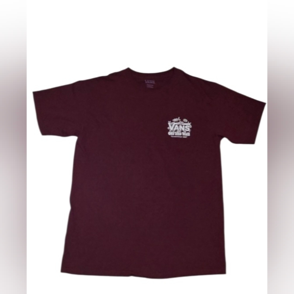 Vans Men's Maroon T-Shirt - Picture 3 of 4